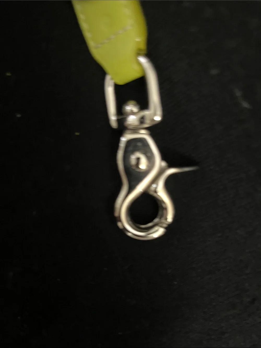 NWOT COACH VINTAGE PISTACHIO LEATHER KEY FOB